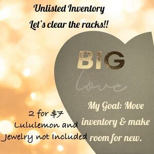 Friday 11/14   10:00 am CST 
2/$7 Unlisted items